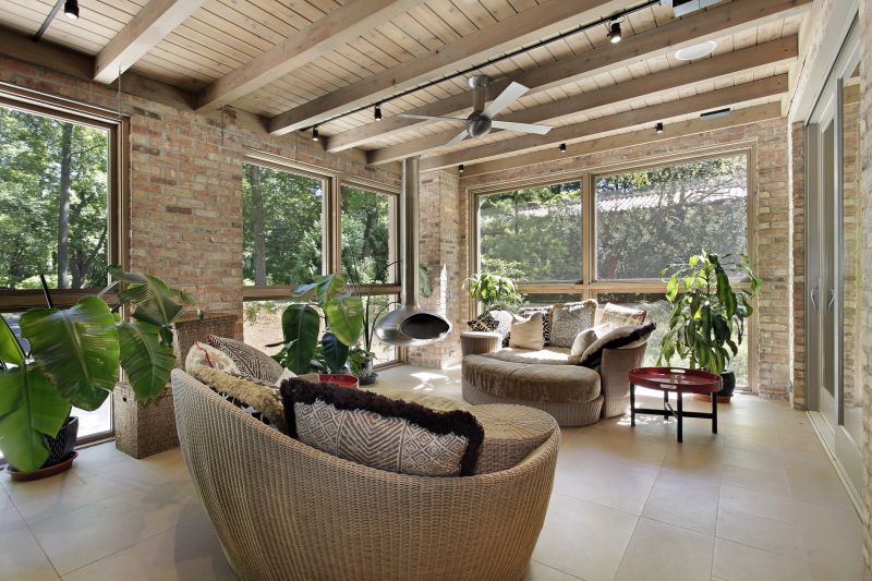 Sunroom Interior with Comfortable Seating